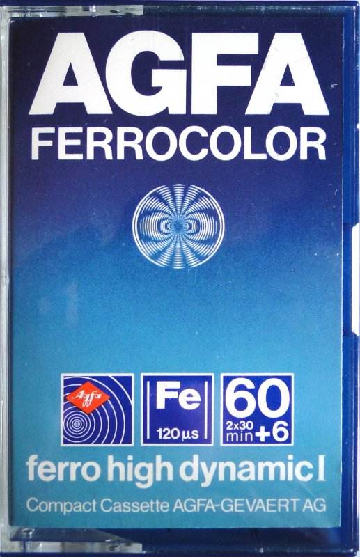 Compact Cassette AGFA Ferrocolor 60+6 Type I Normal 1979 Europe