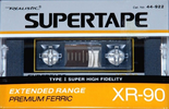 Compact Cassette SUPERTAPE XR 90 Type I Normal 1988 USA