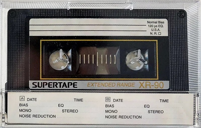 Compact Cassette SUPERTAPE XR 90 Type I Normal 1988 USA