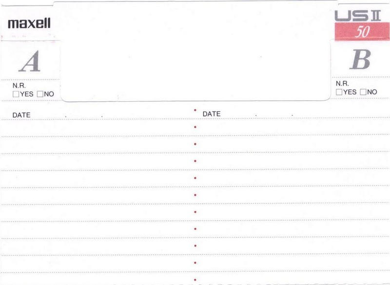 Compact Cassette Maxell US 50 "USII 50" Type II Chrome 1990 Japan