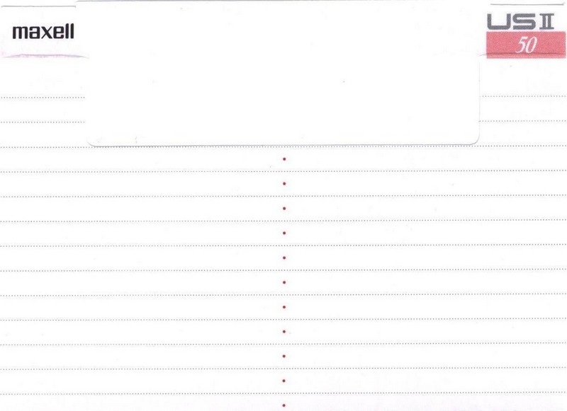 Compact Cassette Maxell US 50 "USII 50" Type II Chrome 1990 Japan