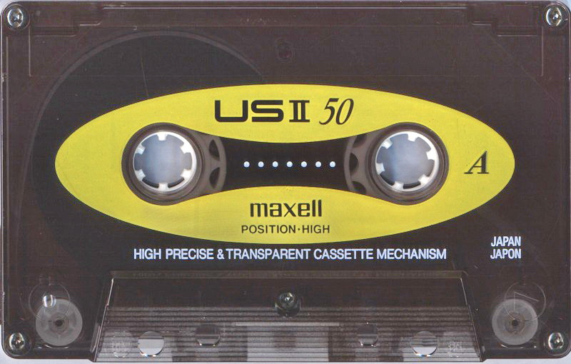 Compact Cassette Maxell US 50 "USII 50" Type II Chrome 1990 Japan