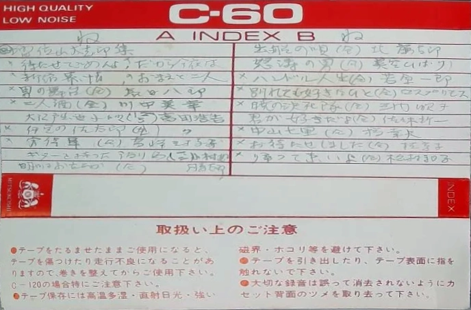 Compact Cassette Mitsukoshi LN 60 Type I Normal 1977 Japan