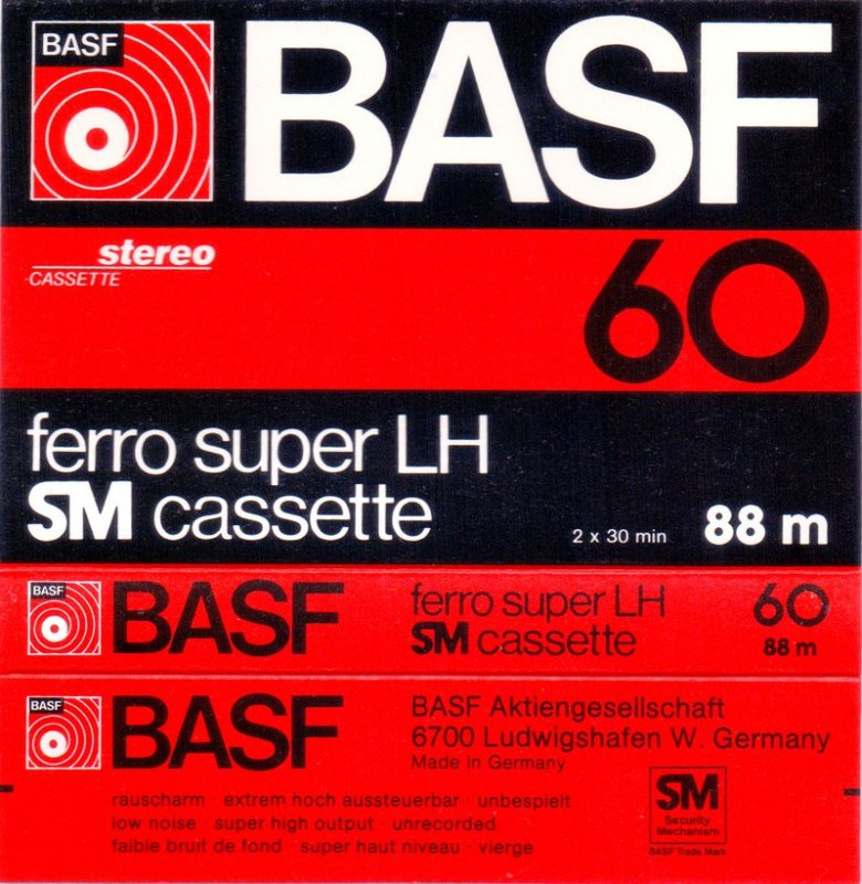 Compact Cassette: BASF  - Ferro Super LH 60