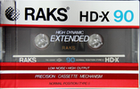 Compact Cassette RAKS HD-X 90 Type I Normal 1988 Europe