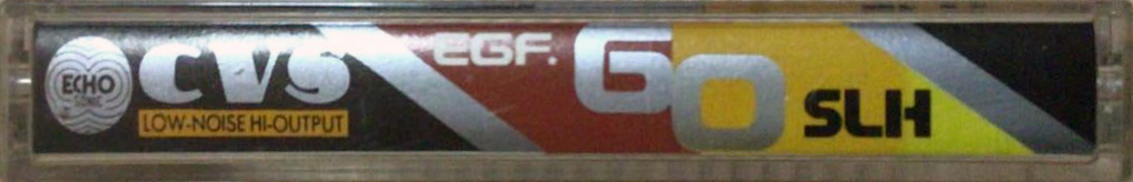 Compact Cassette CVS EGF SLH 60 Type I Normal 1986 Japan