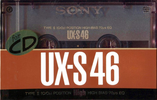 Compact Cassette Sony UX-S 46 "UX-S46B" Type II Chrome 1989 Japan