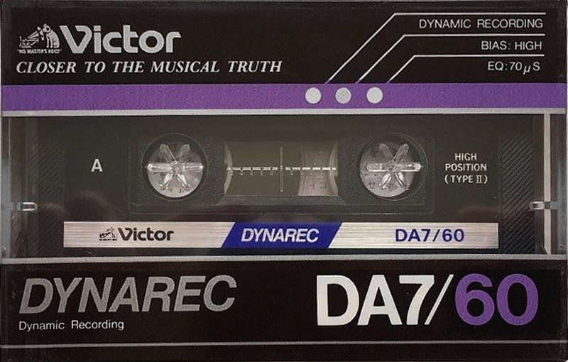 Compact Cassette Victor Dynarec DA7 60 Type II Chrome 1983 Japan