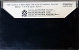 Compact Cassette TDK Audua 60 Type I Normal 1975 Europe, USA