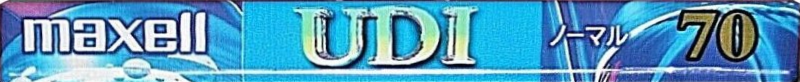 Compact Cassette Maxell UDI / UD1 70 "UD1-70J" Type I Normal 1995 Japan