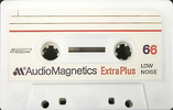Compact Cassette Audio Magnetics Extra Plus 66 Type I Normal 1977 Europe
