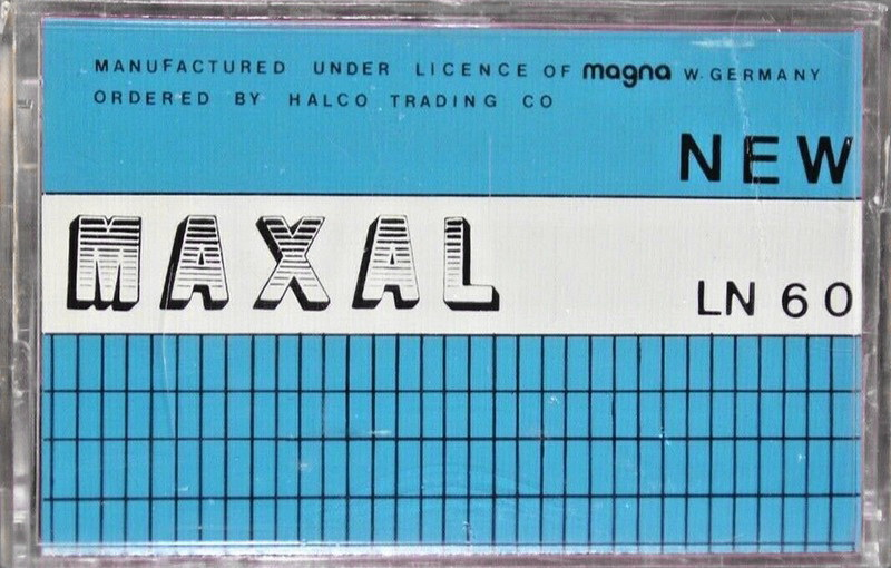 Compact Cassette Maxal 60 Type I Normal 1982 Syria