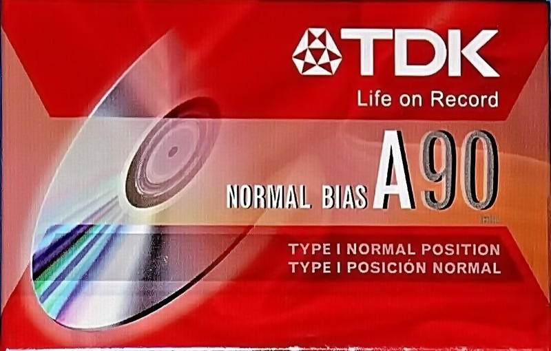 Compact Cassette TDK A 90 "6395 1183-D" Type I Normal 2008 USA
