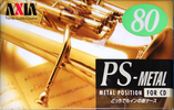 Compact Cassette AXIA PS-Metal 80 "PSMH 80" Type IV Metal 1996 Japan