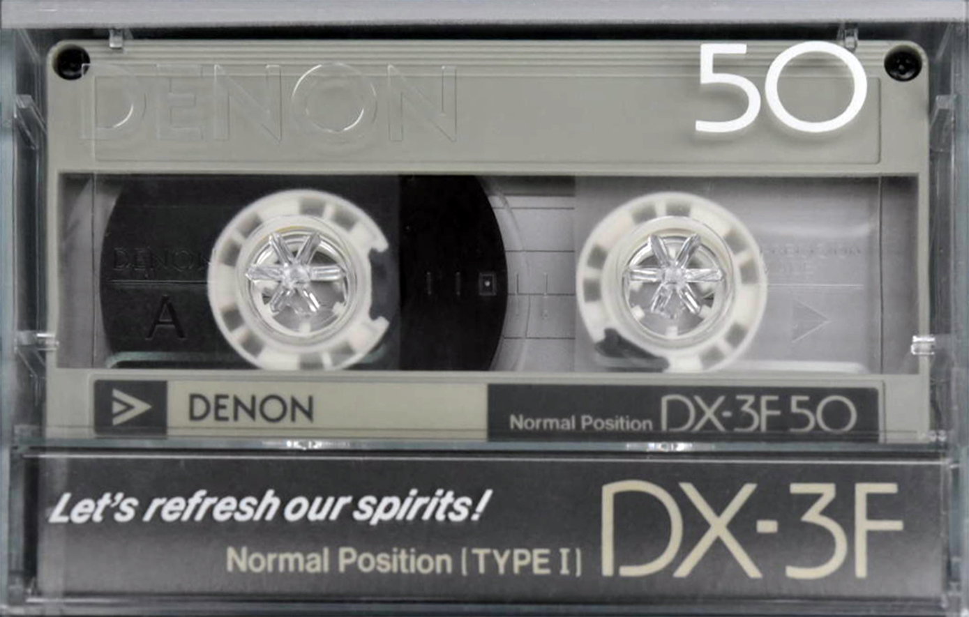 Compact Cassette Denon DX-3F 50 "DX3F50G" Type I Normal 1985 Japan