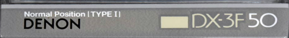 Compact Cassette Denon DX-3F 50 "DX3F50G" Type I Normal 1985 Japan