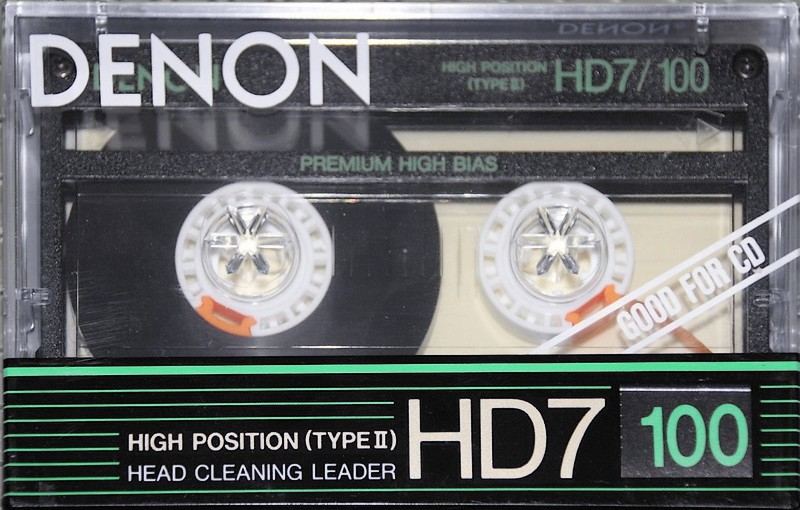 Compact Cassette Denon HD7 100 Type II Chrome 1988 Europe, USA