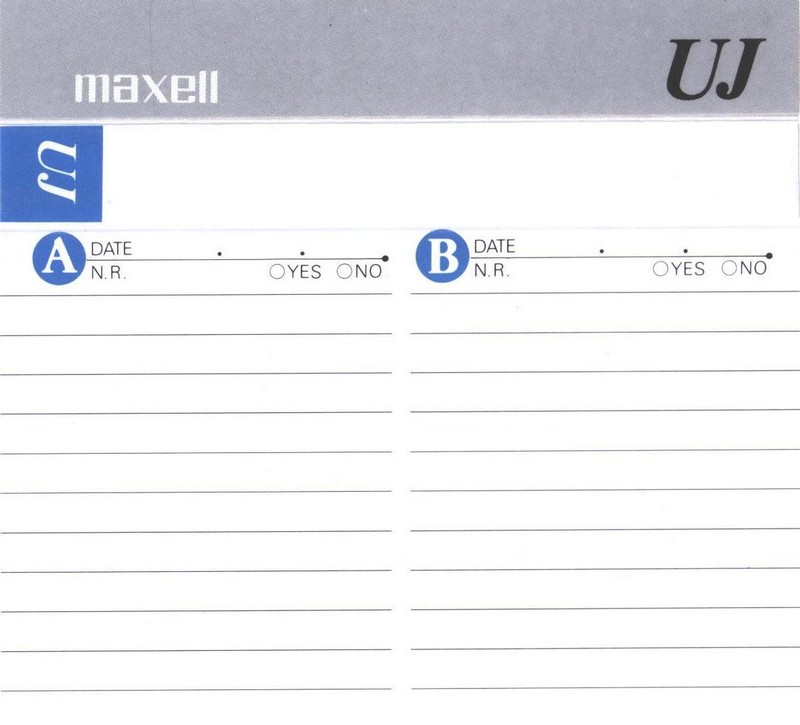 Compact Cassette Maxell UJ 90 "UJ-90S" Type I Normal 2000 Japan
