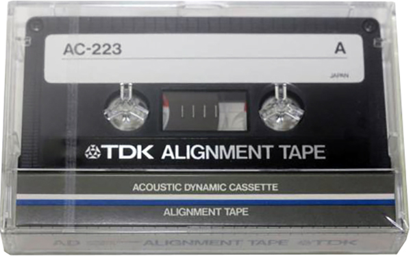Compact Cassette TDK AD "Alignment tape AC-223" Service Cassette 1982 North America