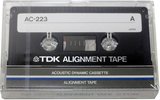 Compact Cassette TDK AD "Alignment tape AC-223" Service Cassette 1982 North America