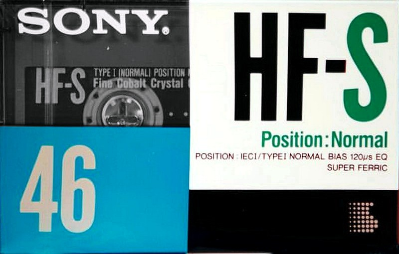 Compact Cassette Sony HF-S 46 Type I Normal 1990 Europe