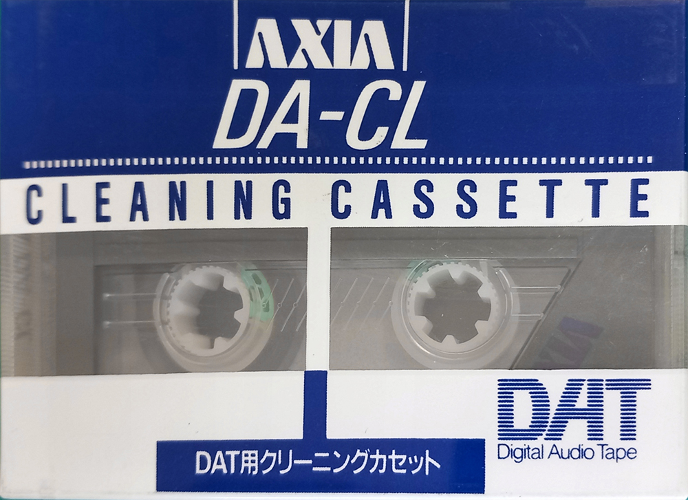 Digital Audio Tape AXIA "DA-CL" Cleaning Cassette 1990 Japan