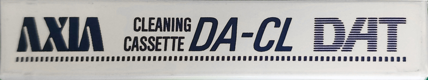 Digital Audio Tape AXIA "DA-CL" Cleaning Cassette 1990 Japan