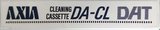 Digital Audio Tape AXIA "DA-CL" Cleaning Cassette 1990 Japan