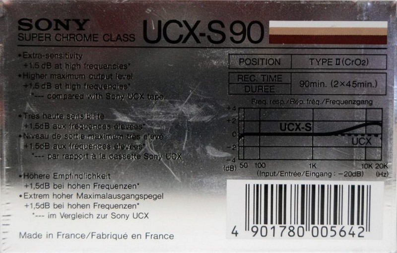 Compact Cassette: Sony  - UCX-S 90