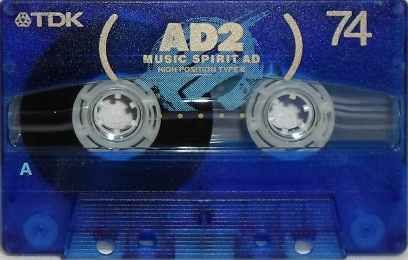 Compact Cassette TDK AD2 74 "AD2-74N" Type II Chrome 1996 Japan