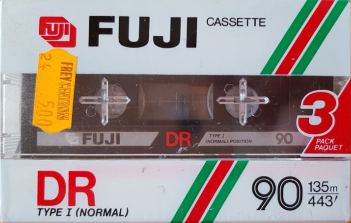 3 pack Fuji DR 90 Type I Normal 1985 Europe