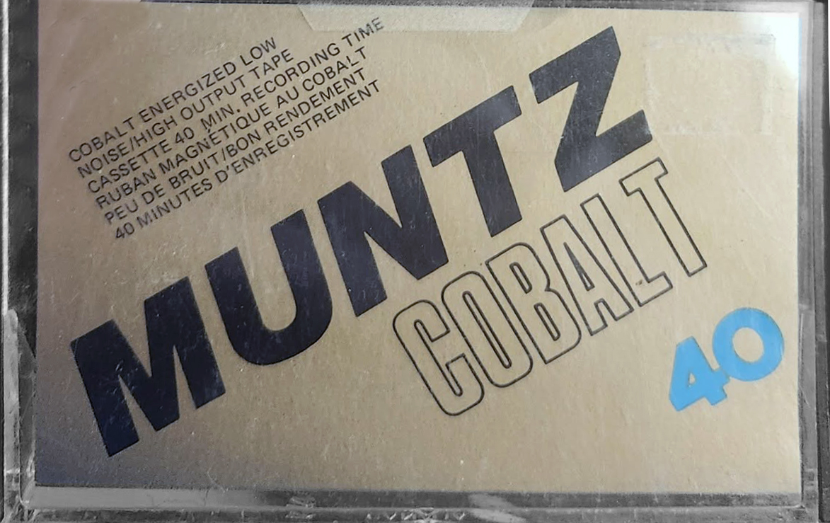 Compact Cassette Muntz 40 "Cobalt" Type I Normal Canada