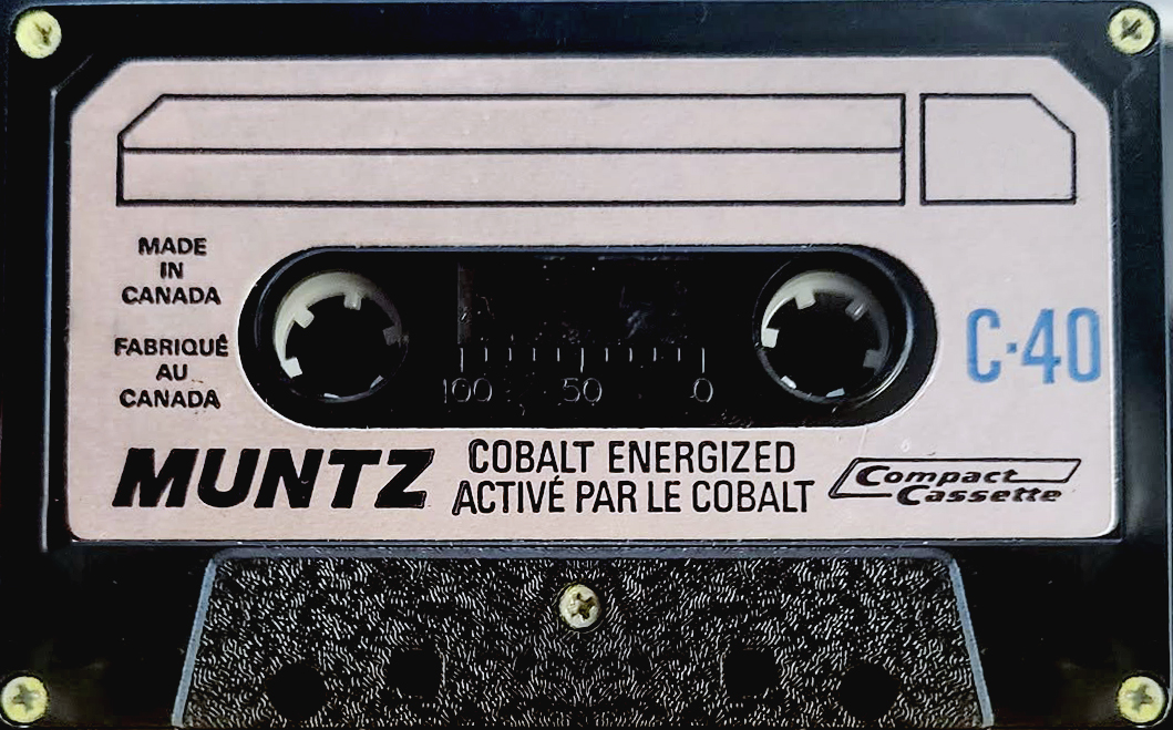 Compact Cassette Muntz 40 "Cobalt" Type I Normal Canada