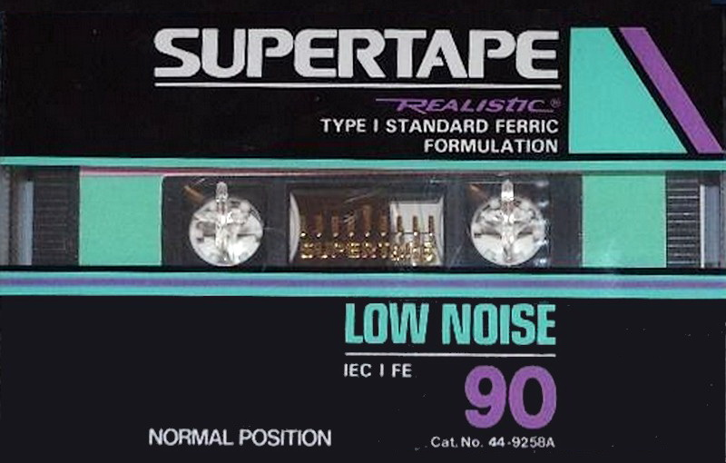 Compact Cassette SUPERTAPE 90 "44-9258A" Type I Normal 1992 Europe