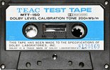 Compact Cassette Teac MTT "150 Dolby level calibration tone" Test Cassette Japan