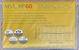 Compact Cassette Nisa HP 60 Type I Normal Europe