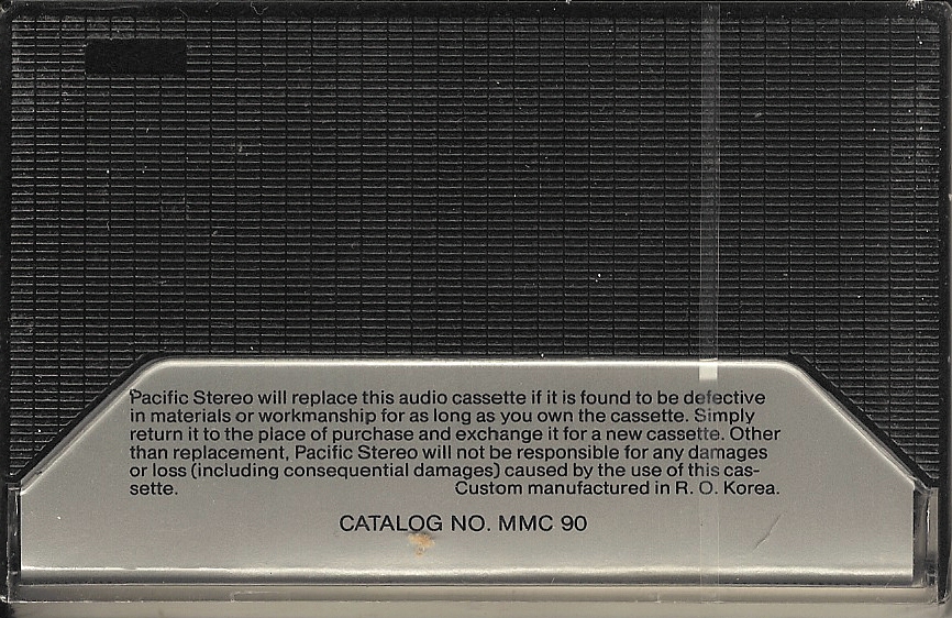 Compact Cassette Pacific Stereo 90 Type I Normal 1980 USA