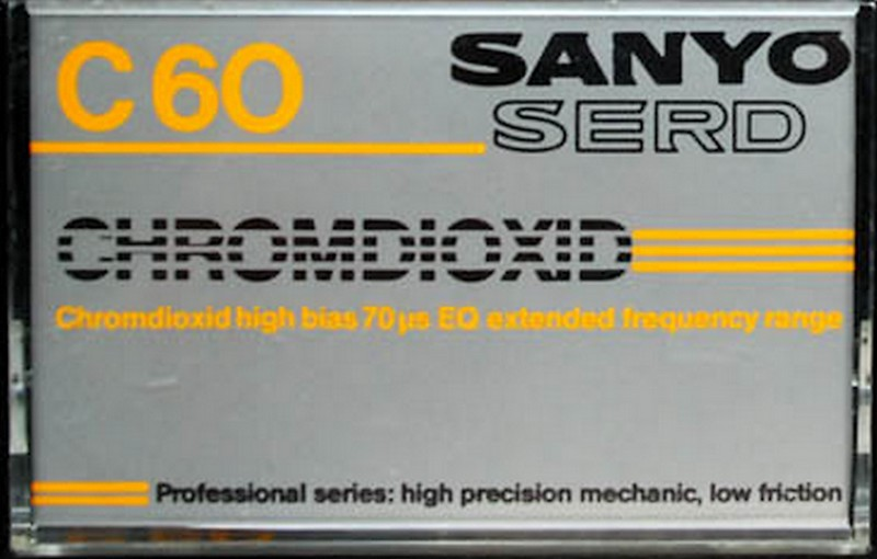 Compact Cassette Sanyo Serd 60 Type II Chrome 1983 Europe