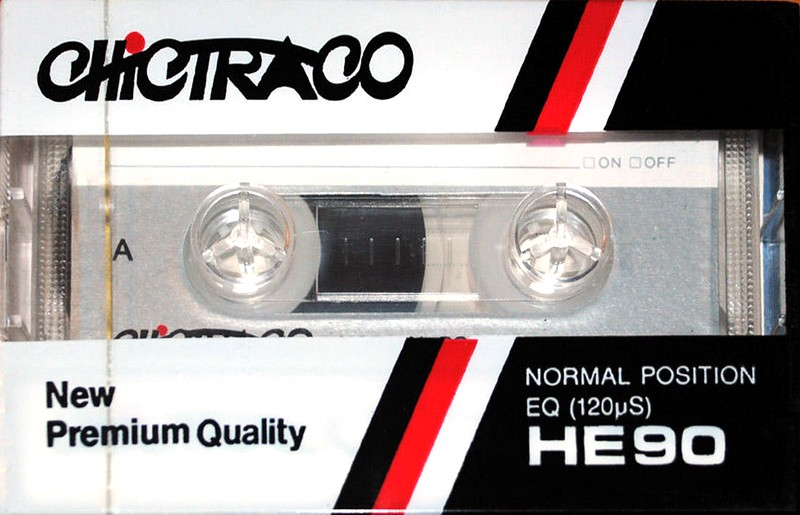 Compact Cassette Chictraco 90 "HE" Type I Normal Hong Kong