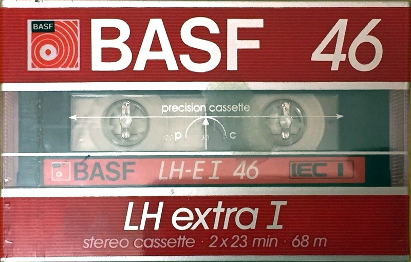 Compact Cassette BASF LH Extra I 46 "LH-E I" Type I Normal 1985 Europe