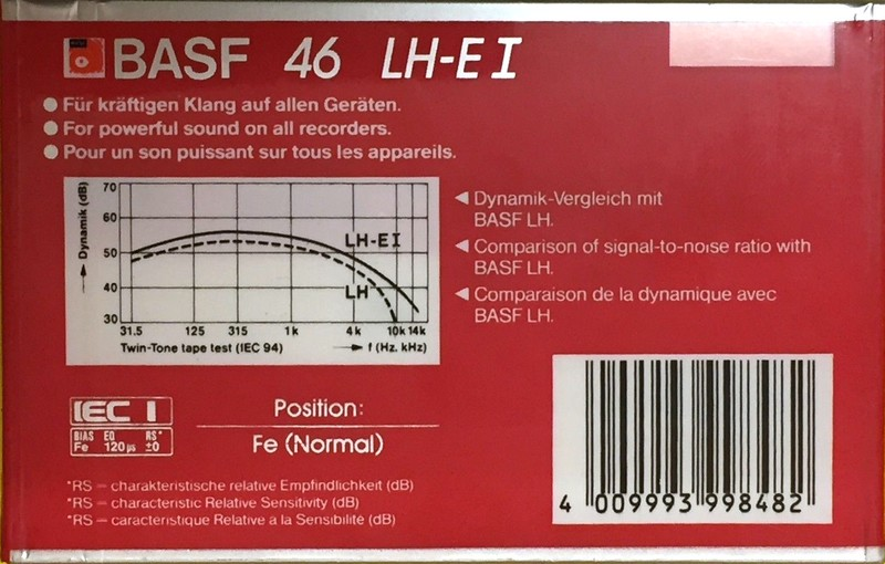 Compact Cassette: BASF  - LH Extra I 46