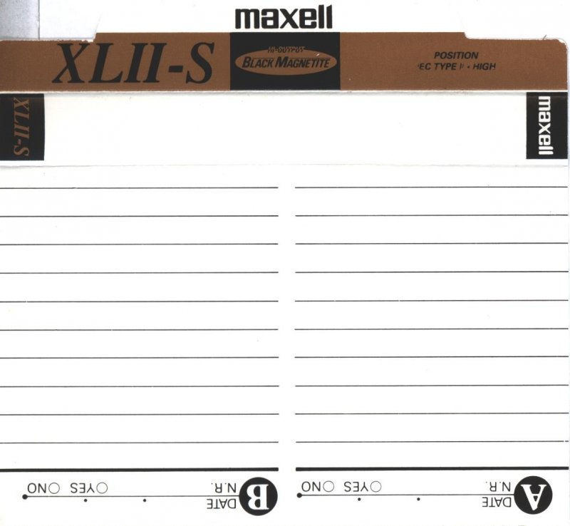 Compact Cassette Maxell XLII-S 60 Type II Chrome 1994 Europe