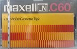 Compact Cassette Maxell LN 60 Type I Normal 1972 Worldwide