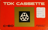 Compact Cassette TDK 60 Type I Normal 1968 USA
