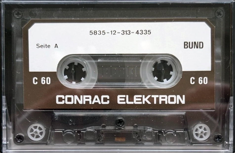 Compact Cassette Conrac 60 "Elektron" Type I Normal 1985 Germany