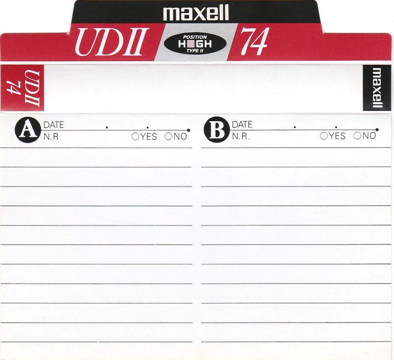 Compact Cassette: Maxell / Hitachi Maxell - UDII 74