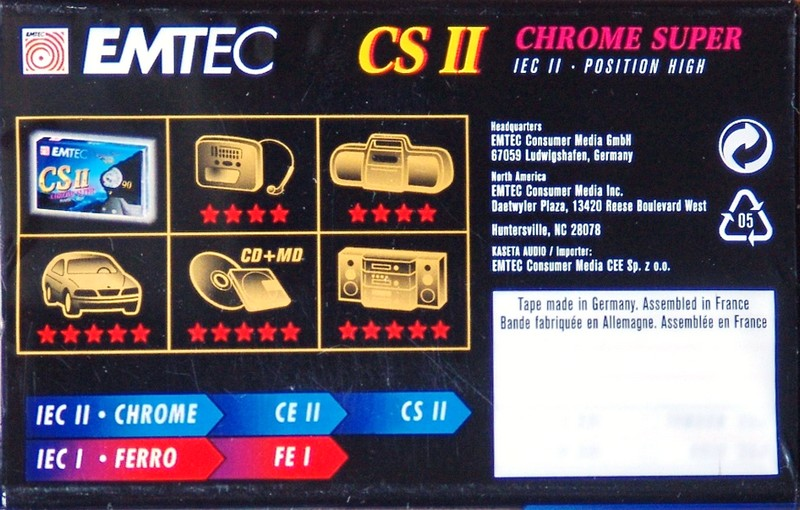 Compact Cassette: EMTEC Emtec - CS II 60