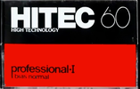 Compact Cassette Hitech 60 "Professional-I" Type I Normal Hong Kong