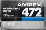 Compact Cassette Ampex 472 60 Type I Normal 1985 USA