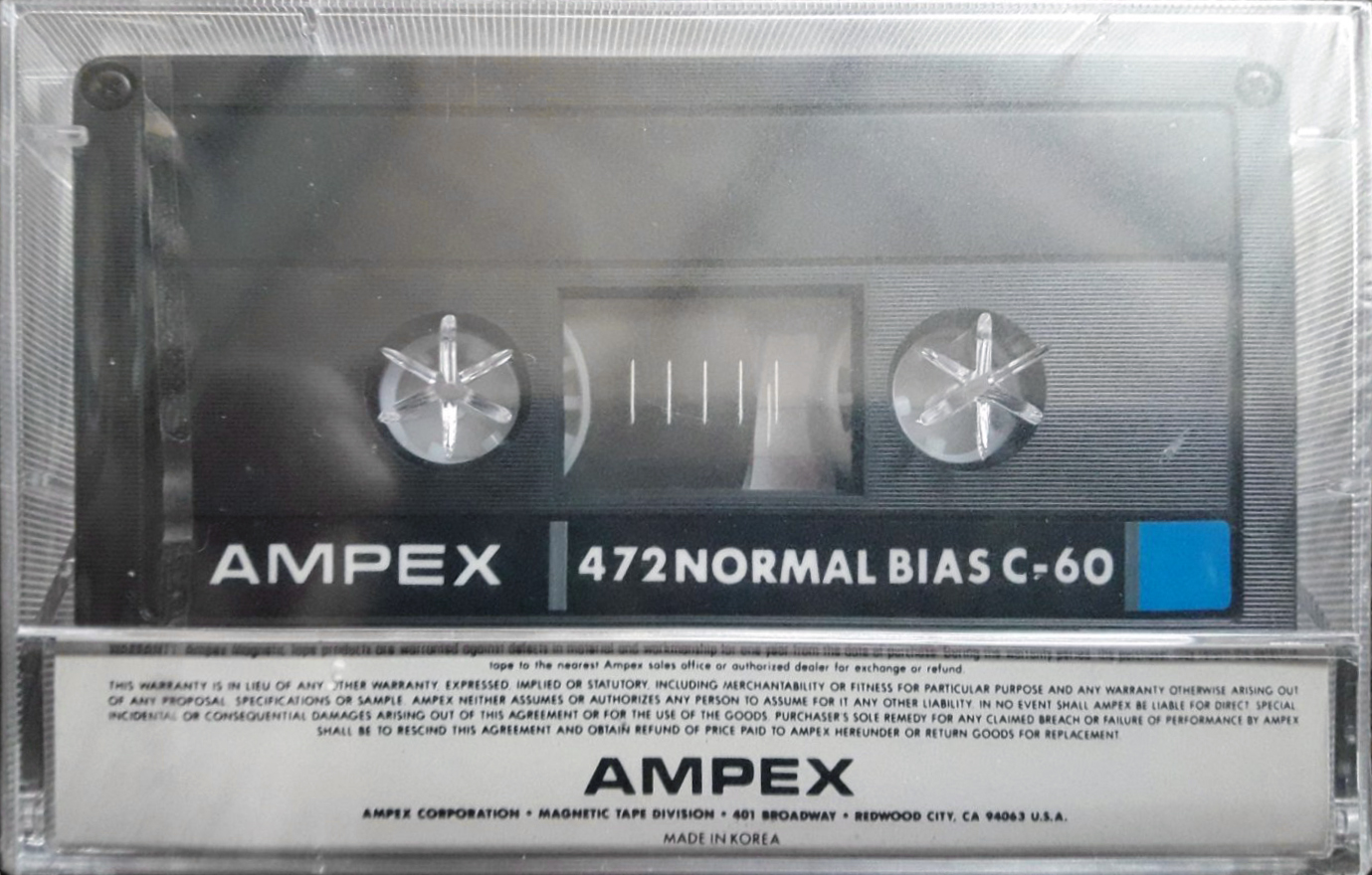 Compact Cassette Ampex 472 60 Type I Normal 1985 USA